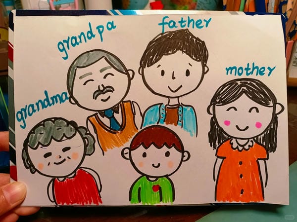 vẽ tranh gia đình đẹp nhất 5