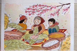 Đắm chìm trong 329+ vẽ tranh gia đình ngày Tết ấm áp sum vầy