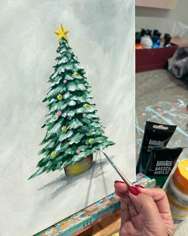 vẽ tranh lễ hội noel 14