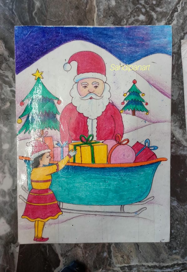 vẽ tranh lễ hội noel 18