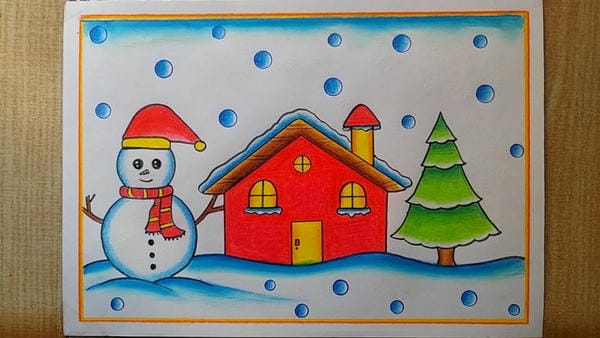 vẽ tranh lễ hội noel 22