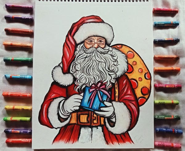 vẽ tranh lễ hội noel 23