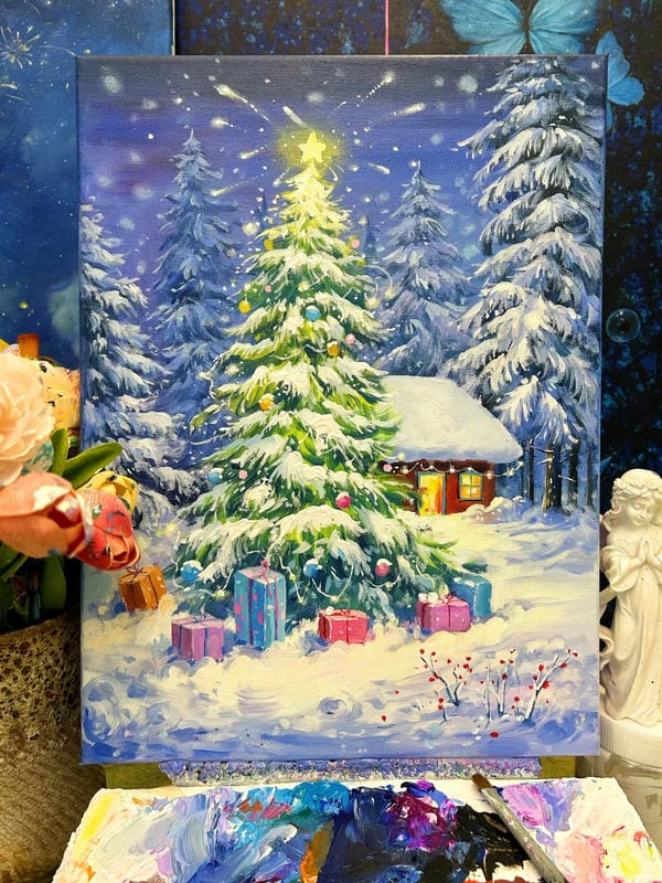 vẽ tranh lễ hội noel 24