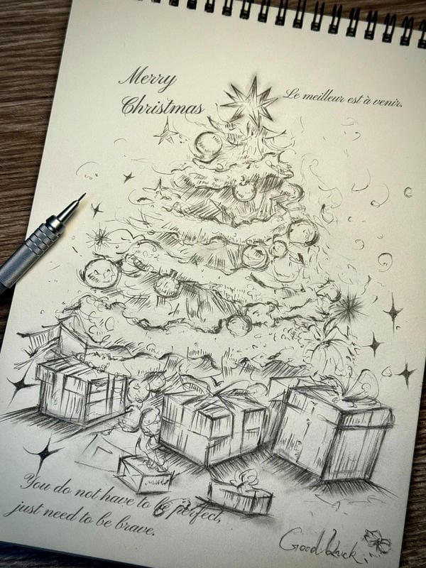 vẽ tranh lễ hội noel 25