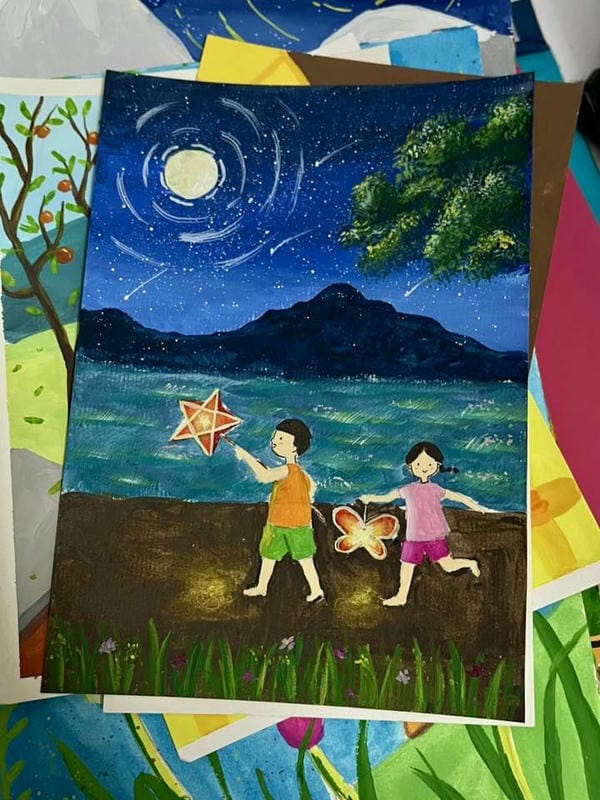 vẽ tranh lễ hội trung thu 14