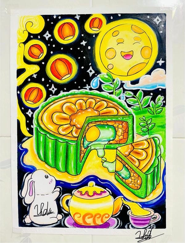 vẽ tranh lễ hội trung thu 16