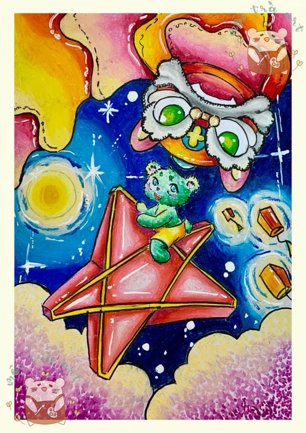 vẽ tranh lễ hội trung thu 18