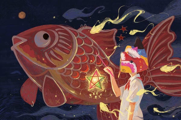 vẽ tranh lễ hội trung thu 26