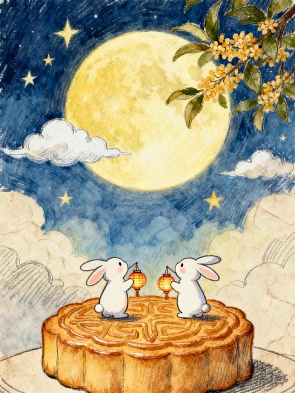 vẽ tranh lễ hội trung thu 4