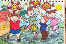 197+ Vẽ tranh lễ hội Trung Thu đậm không khí tết đoàn viên