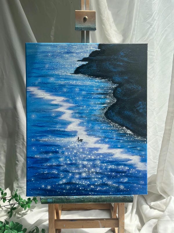 vẽ tranh phong cảnh biển 12