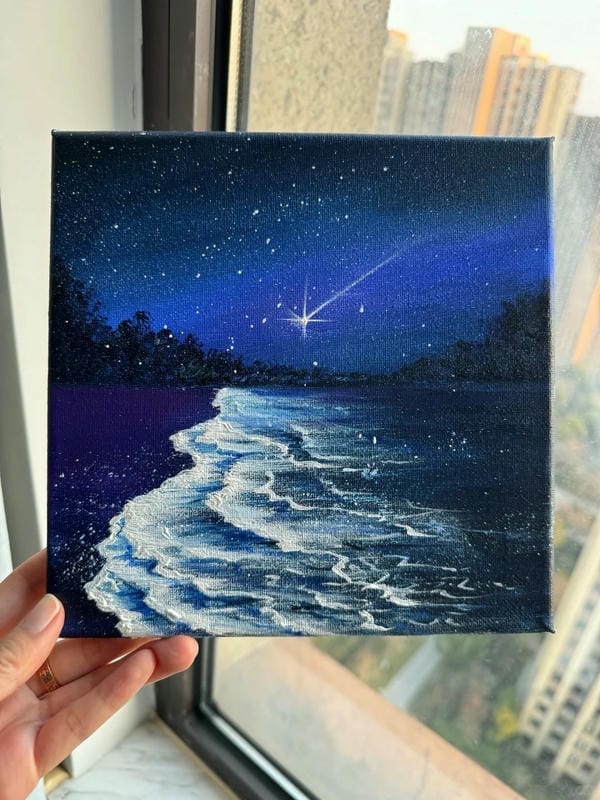 vẽ tranh phong cảnh biển 13