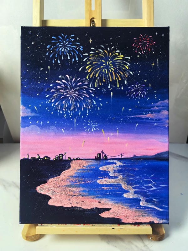 vẽ tranh phong cảnh biển 14