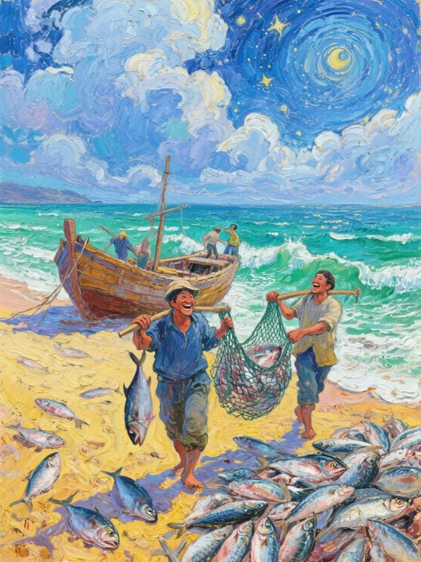 vẽ tranh phong cảnh biển 16