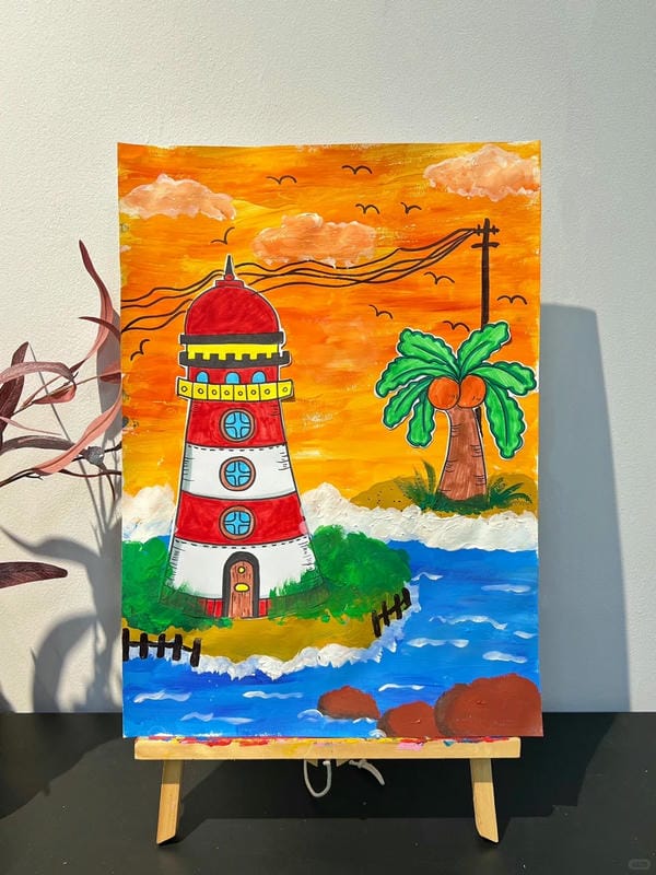 vẽ tranh phong cảnh biển 20