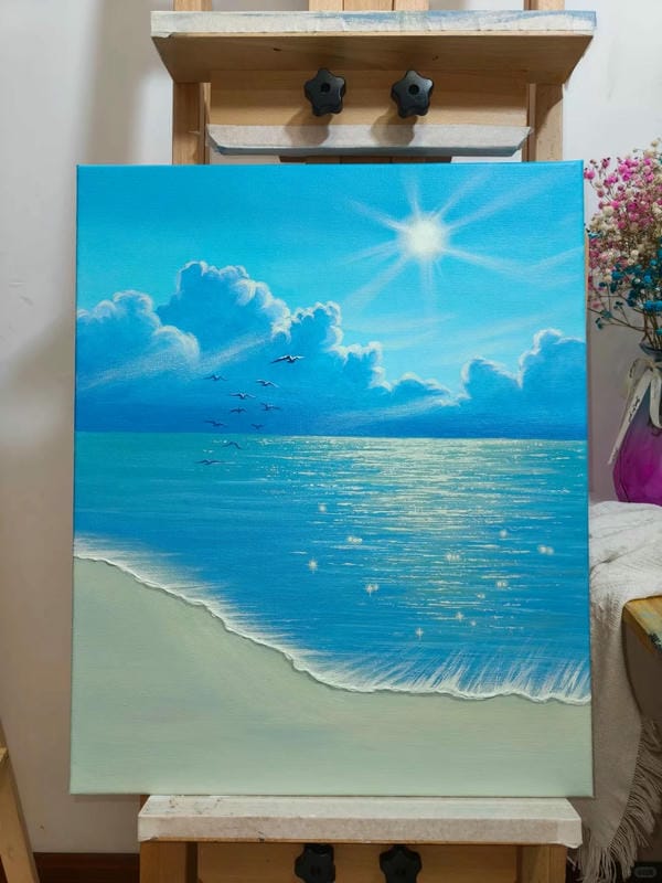 vẽ tranh phong cảnh biển 21