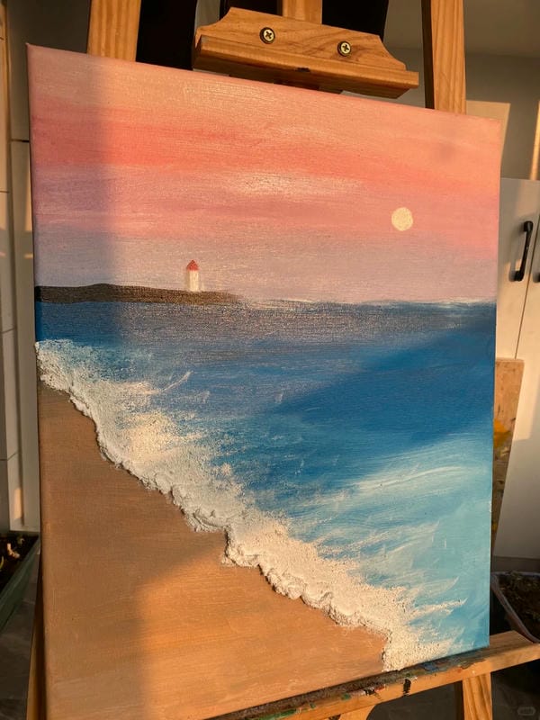 vẽ tranh phong cảnh biển 22