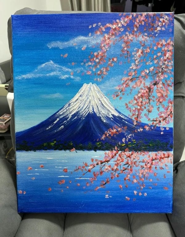 vẽ tranh phong cảnh núi 12