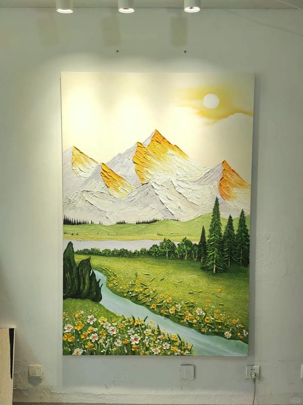 vẽ tranh phong cảnh núi 16