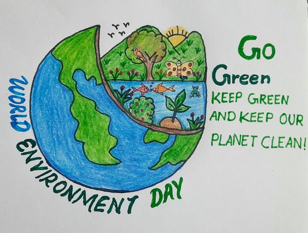 vẽ tranh tuyên truyền bảo vệ môi trường 10