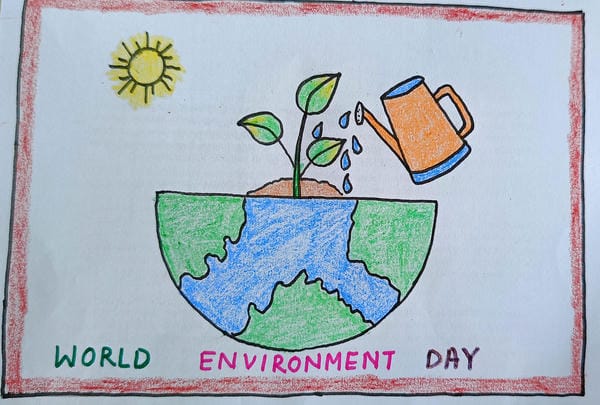 vẽ tranh tuyên truyền bảo vệ môi trường 14