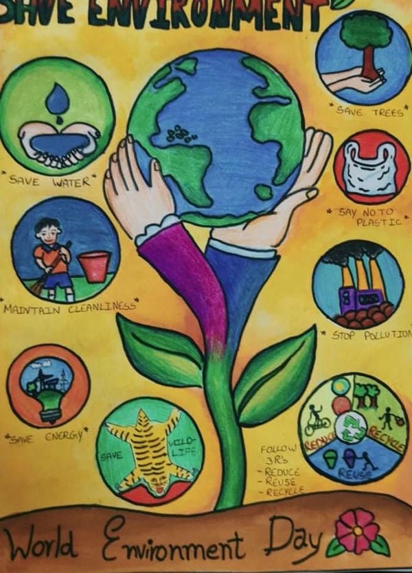 vẽ tranh tuyên truyền bảo vệ môi trường 15