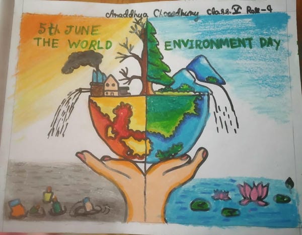 vẽ tranh tuyên truyền bảo vệ môi trường 18