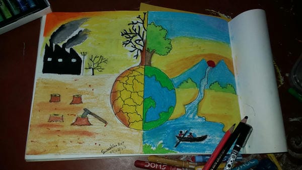 vẽ tranh tuyên truyền bảo vệ môi trường 25