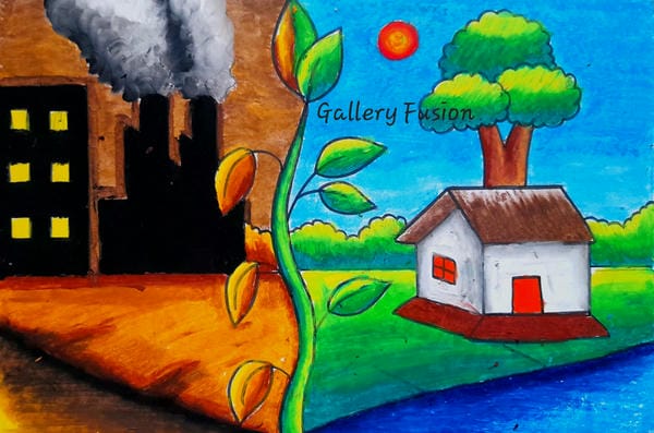 vẽ tranh tuyên truyền bảo vệ môi trường 3