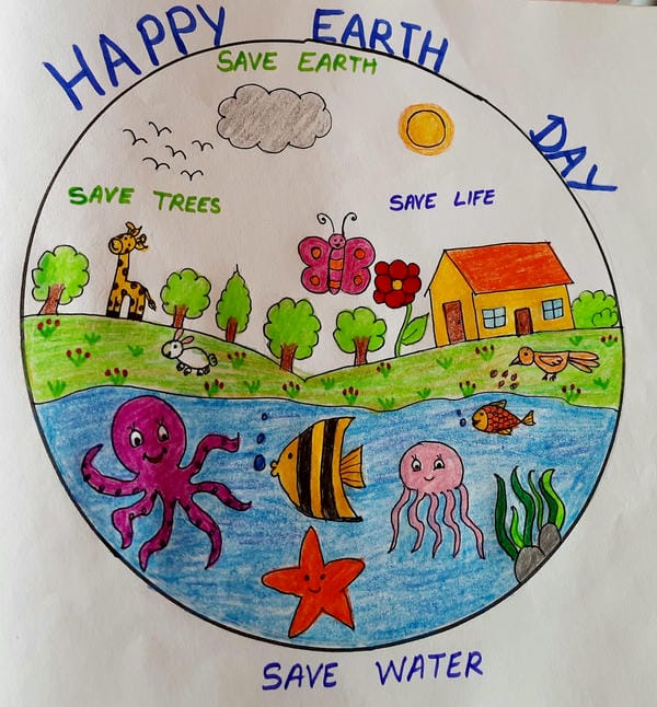 vẽ tranh tuyên truyền bảo vệ môi trường 7