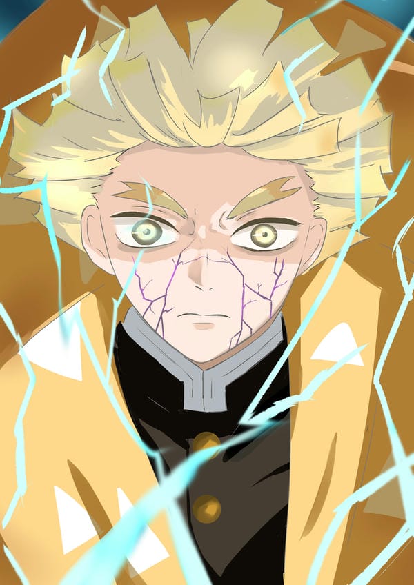 ảnh kimetsu yaiba zenitsu 12