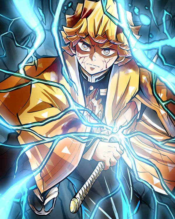 ảnh kimetsu yaiba zenitsu 20