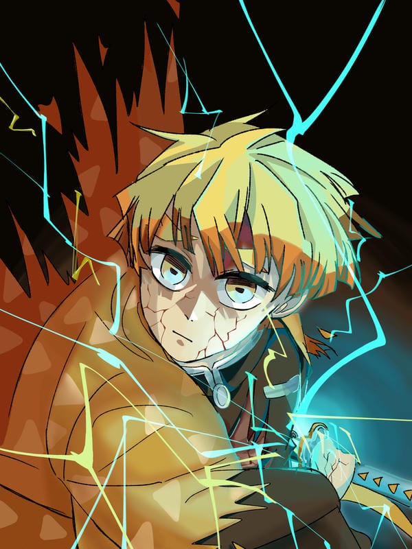 ảnh kimetsu yaiba zenitsu 25