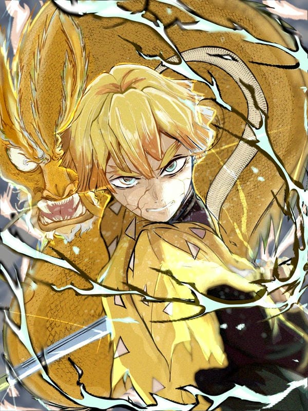 ảnh kimetsu yaiba zenitsu 26