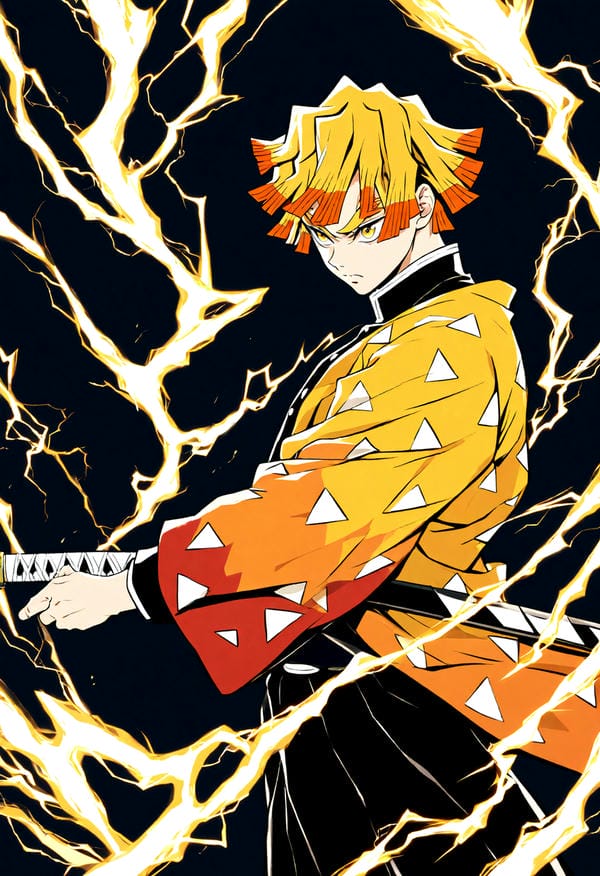 ảnh kimetsu yaiba zenitsu 28