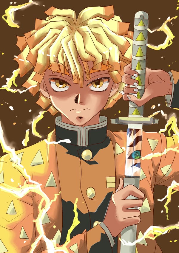 ảnh kimetsu yaiba zenitsu 30