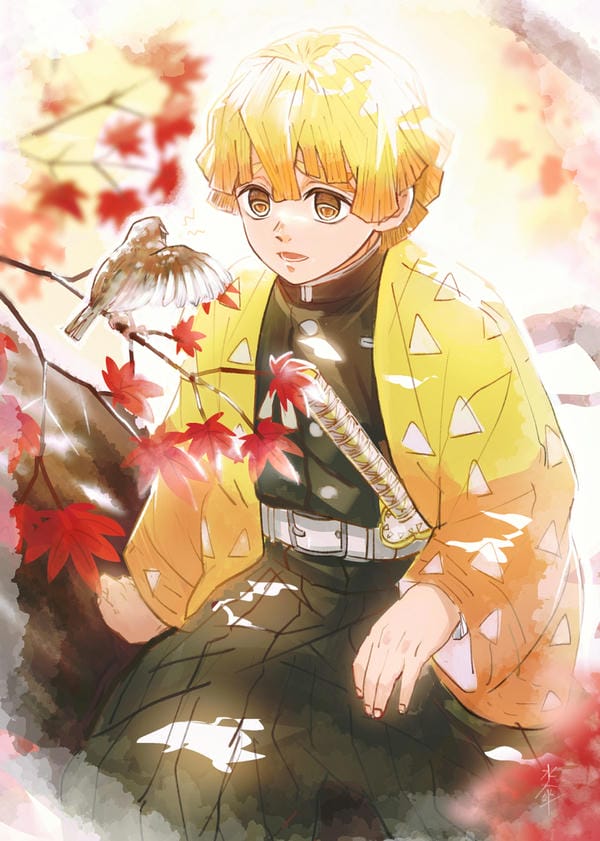 ảnh kimetsu yaiba zenitsu 5