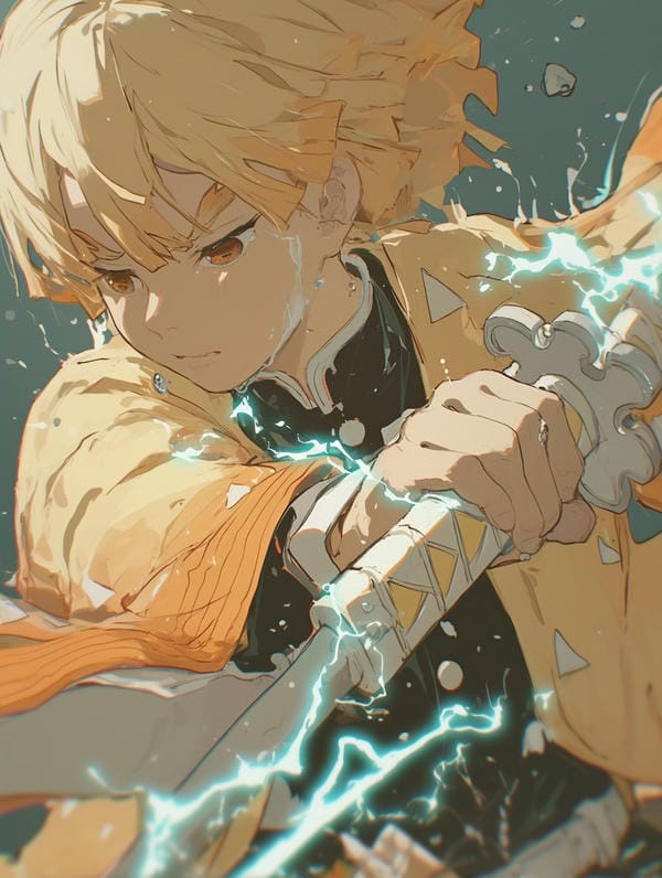 ảnh kimetsu yaiba zenitsu 7