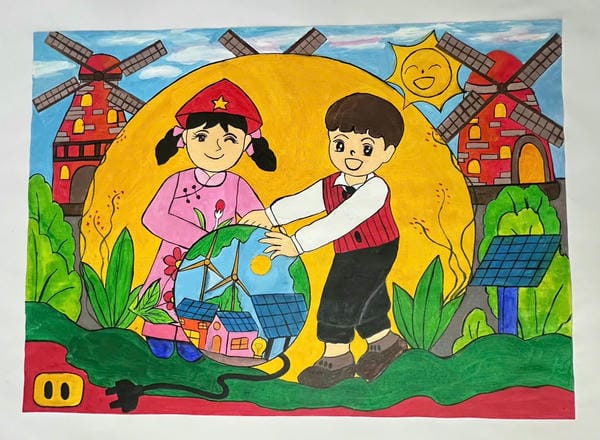 bức tranh vẽ bảo vệ trái đất những bức tranh