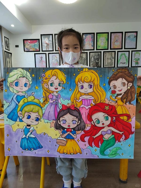 những bức tranh vẽ về công chúa