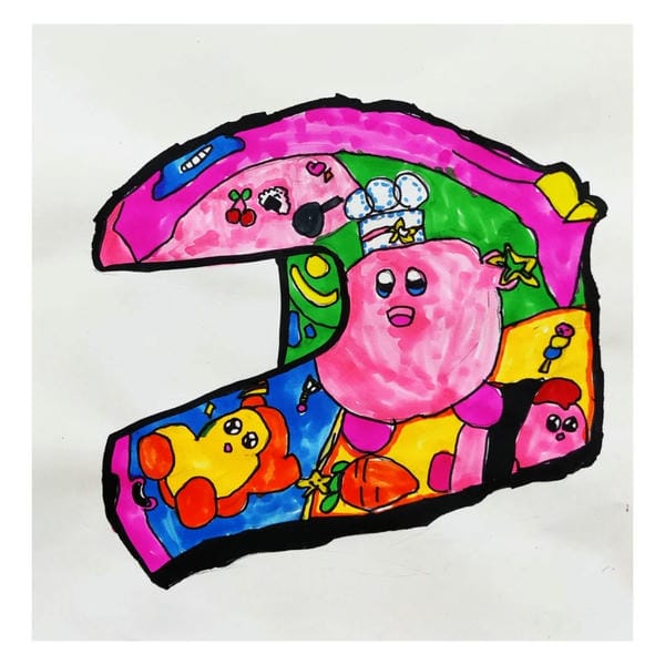 tranh vẽ an toàn giao thông đội mũ bảo hiểm