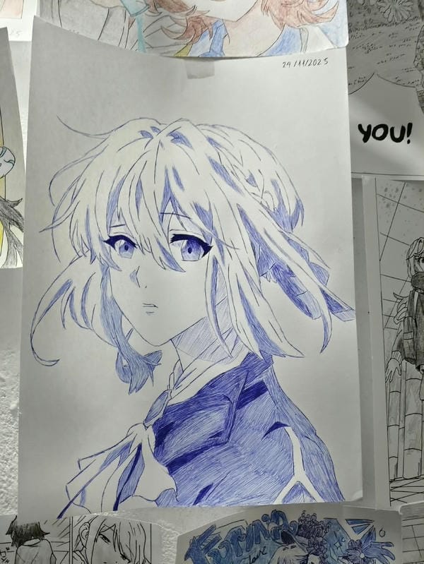 tranh vẽ anime nam 1