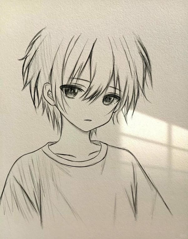 tranh vẽ anime nam 12