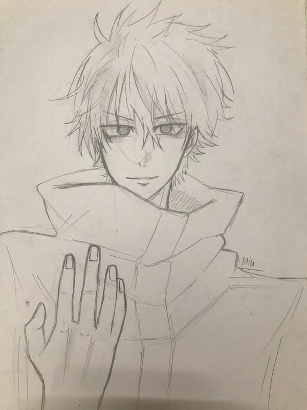 tranh vẽ anime nam 4