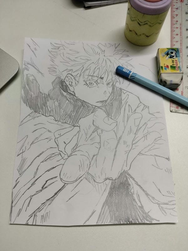 tranh vẽ anime nam 8