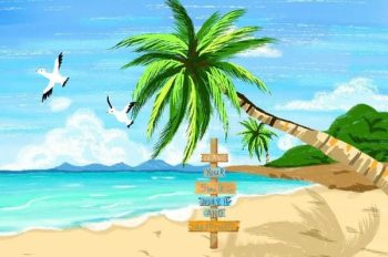 100+ Tranh vẽ cây dừa vui nhộn cho bé khám phá thiên nhiên