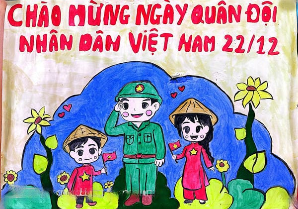 tranh vẽ chú bộ đội 13