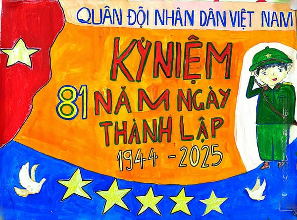 tranh vẽ chú bộ đội 14