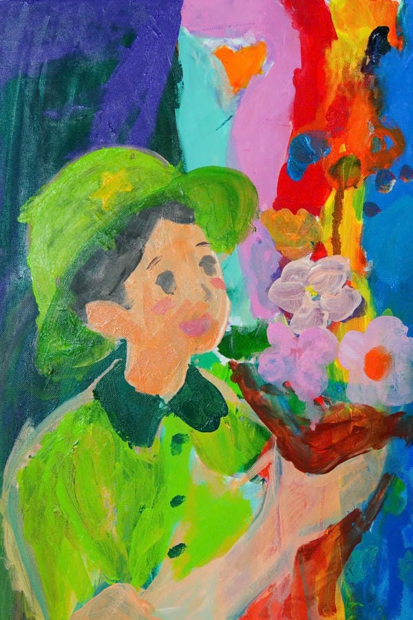 tranh vẽ chú bộ đội 17