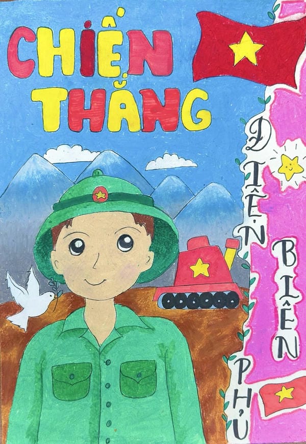 tranh vẽ chú bộ đội đẹp nhất